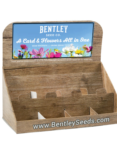 250 Empty Seed Favor Packet Countertop Display flower seeds