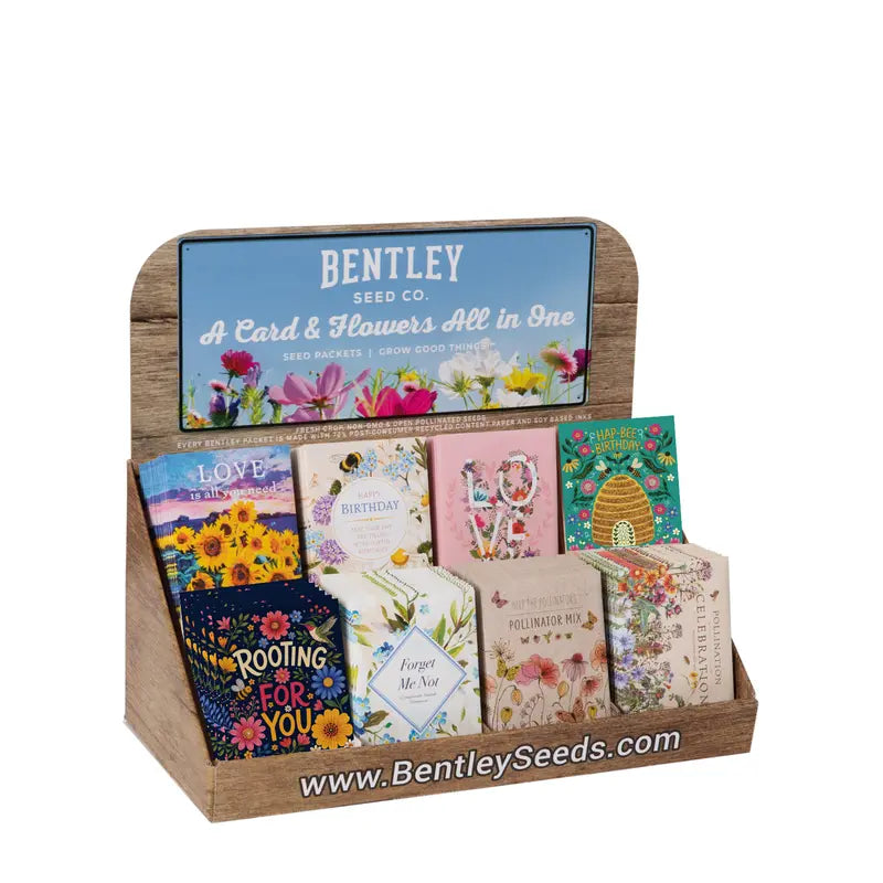 250 Piece Florist Favor Seed Packet Retail POS Corrugated Display