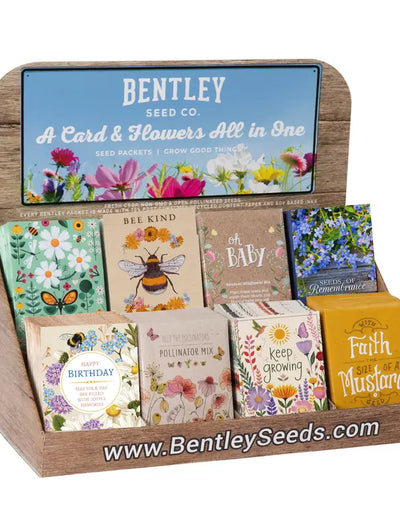 250 Piece Assorted Favor Seed Packet Retail POS Corrugated Display