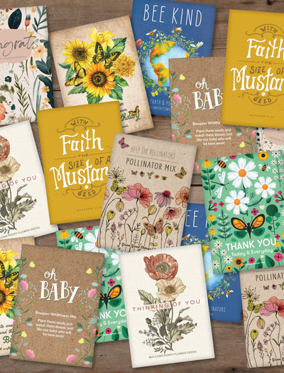 Bulk 250 Piece Assorted Special Occasion Favor Seed Seed Packet Cards seed packet
