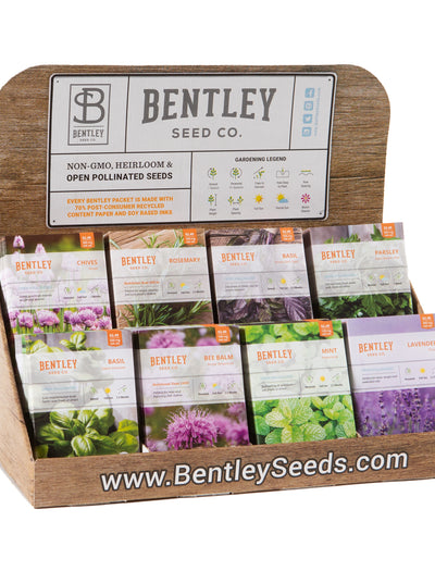 250 Piece Herb Seed Packet Retail POS Corrugated Display flower seeds
