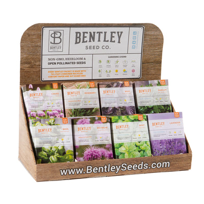 250 Piece Herb Seed Packet Retail POS Corrugated Display flower seeds