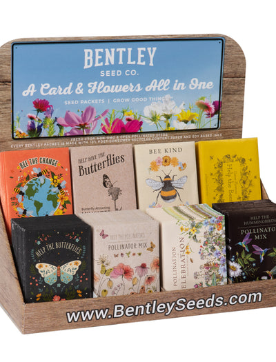 250 Piece Pollinator Favor Seed Packet Retail POS Corrugated Display seed packet