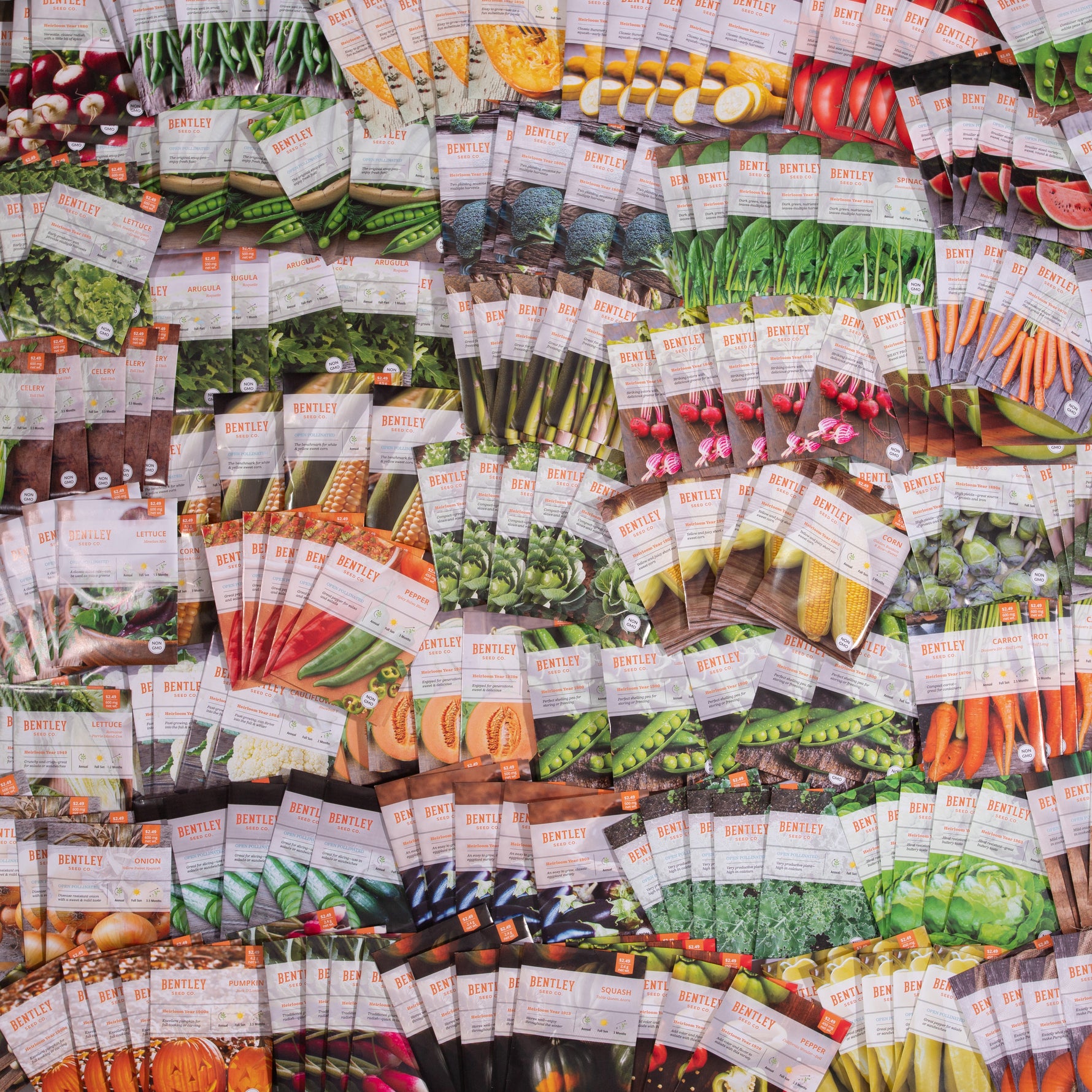 bulk garden seed near me Bulk 500 Piece Assorted Vegetable, Herb and Flower Seed Packets
