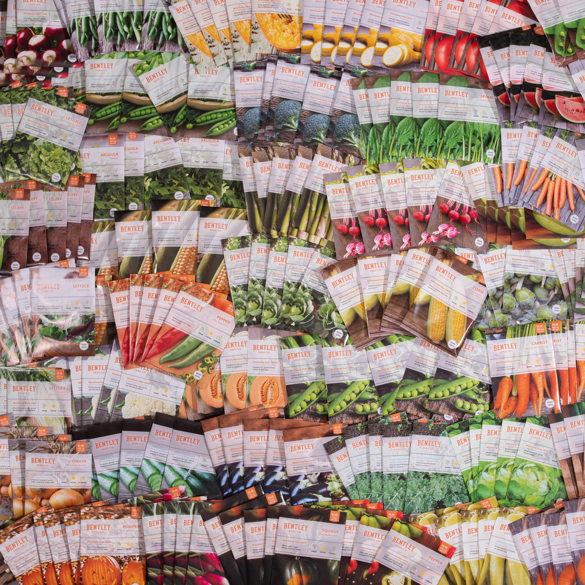 Bulk 2000 Piece Vegetable and Herb Seed Packets seed packet