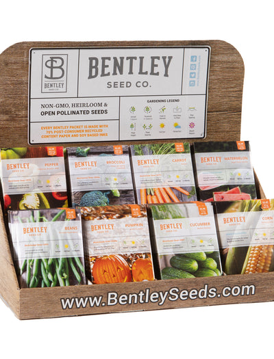 250 Piece Vegetable Seed Packet Retail POS Corrugated Display seed packet