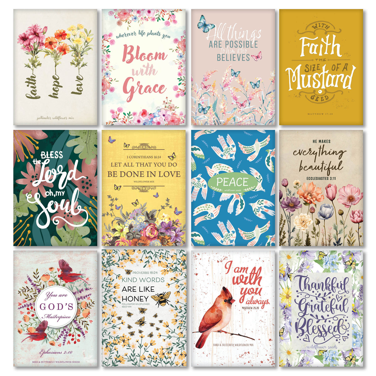Bulk 370 Piece Faith Special Occasion Seed Packet Cards seed packet