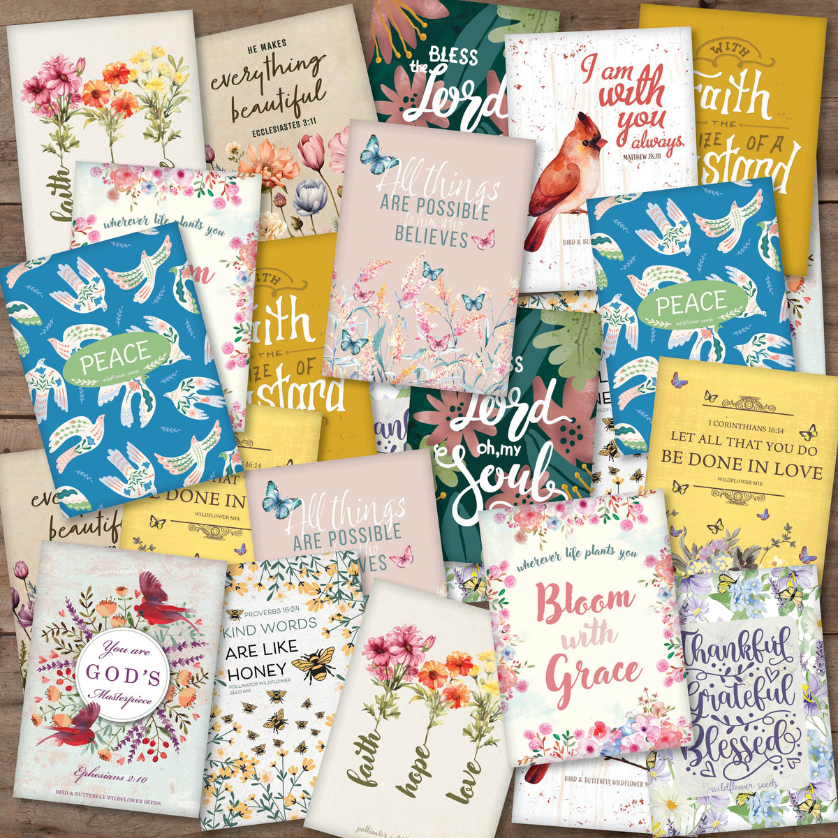 Bulk 370 Piece Faith Special Occasion Seed Packet Cards seed packet