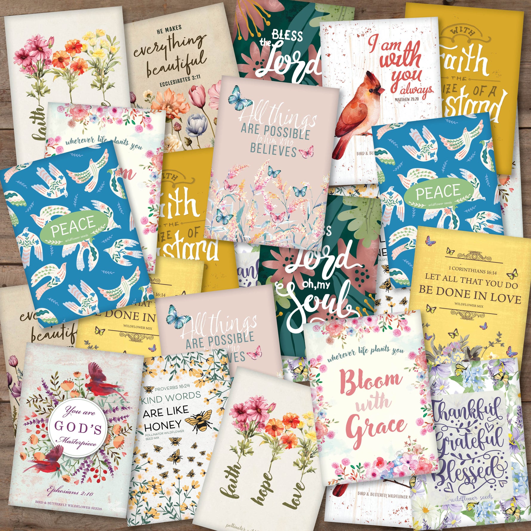 Bulk 370 Piece Faith Special Occasion Seed Packet Cards seed packet