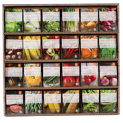 500 Piece Assorted Vegetable, Herb and Flower Seed Packet Retail Point of Sale Corrugated Display garden seeds