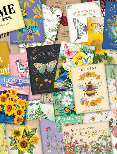 Bulk 500 Piece Assorted Special Occasion Favor Seed Seed Packet Cards flower seeds