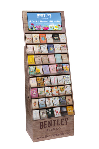 Retail Favor Seed Counter Display with 500 Seed Packets - Bentley Seeds