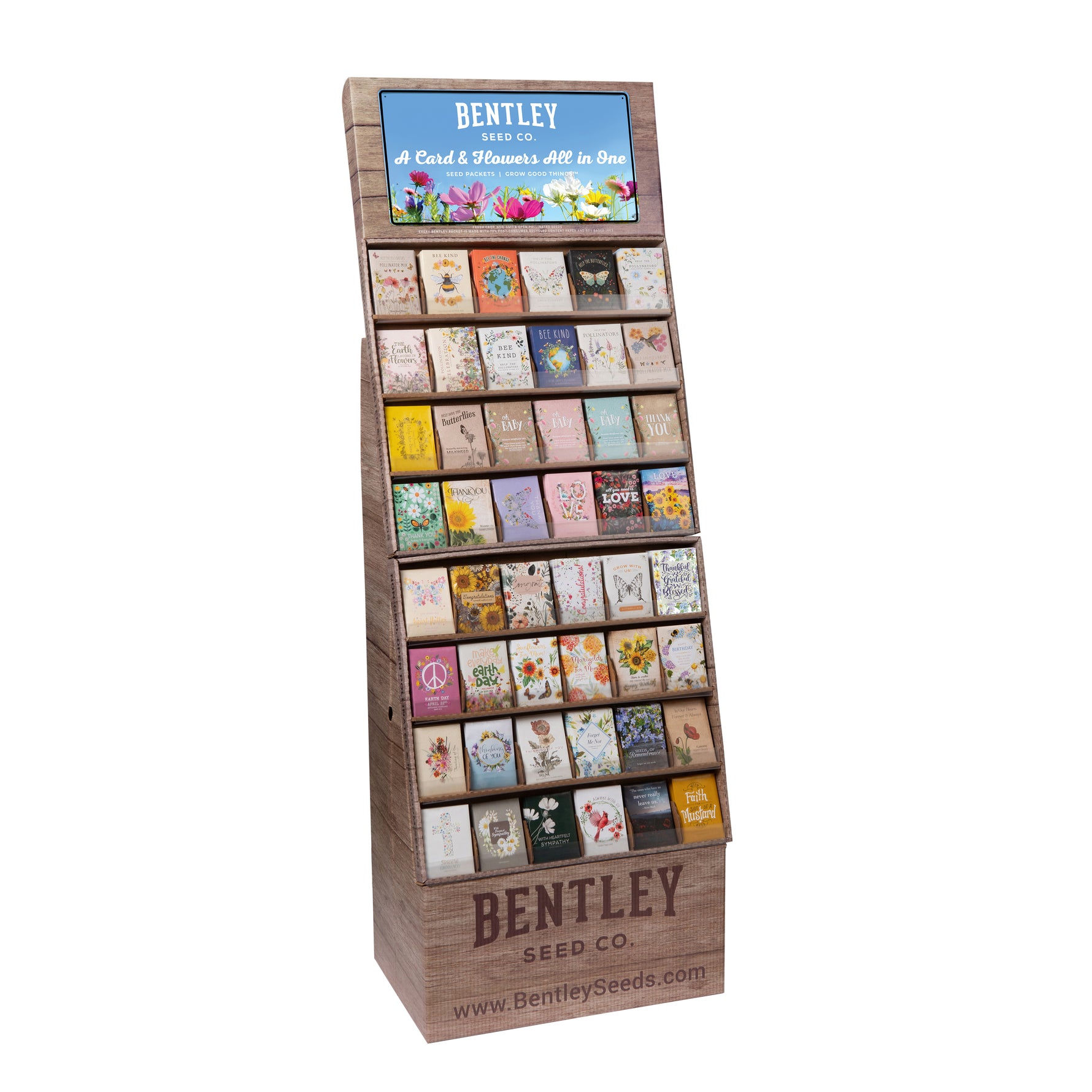 good garden seeds 500 Piece Assorted Favor Seed Packet Retail POS Corrugated Display