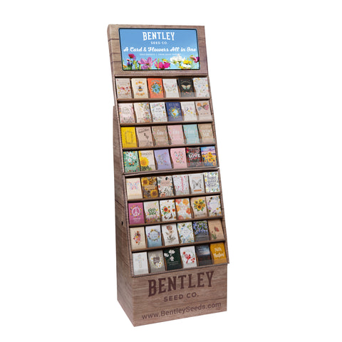 500 Piece Assorted Favor Seed Packet Retail POS Corrugated Display - Bentley Seed