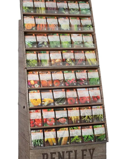 500 Piece Vegetable Seed Packet Retail POS Corrugated Display