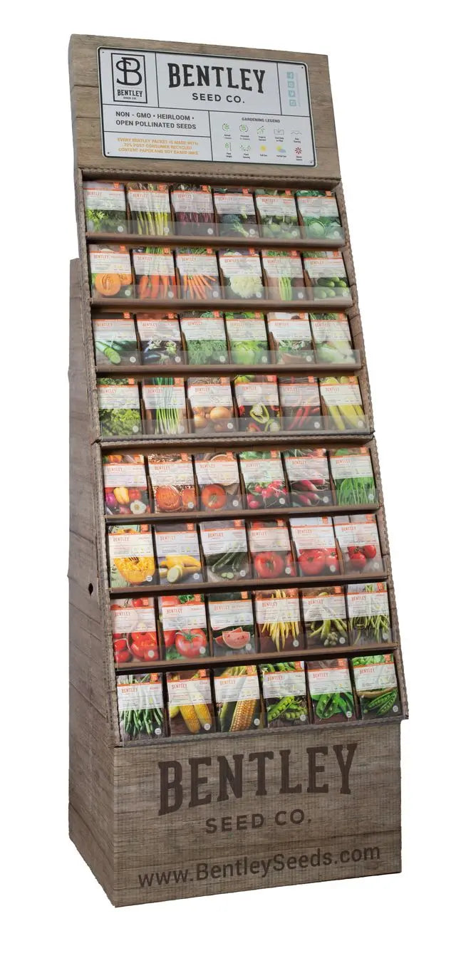 500 Piece Vegetable Seed Packet Retail POS Corrugated Display