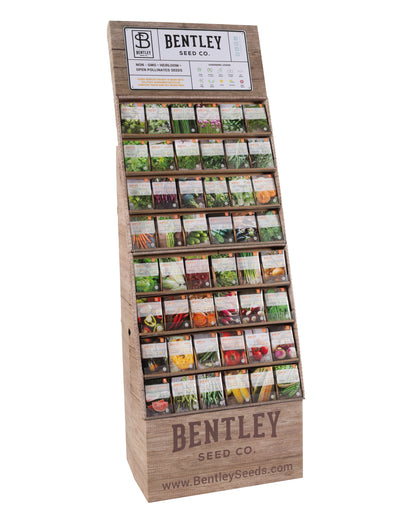 500 Piece Vegetable and Herb Seed Packet Retail POS Corrugated Display garden seeds