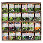 500 Piece Vegetable and Herb Seed Packet Retail POS Corrugated Display garden seeds