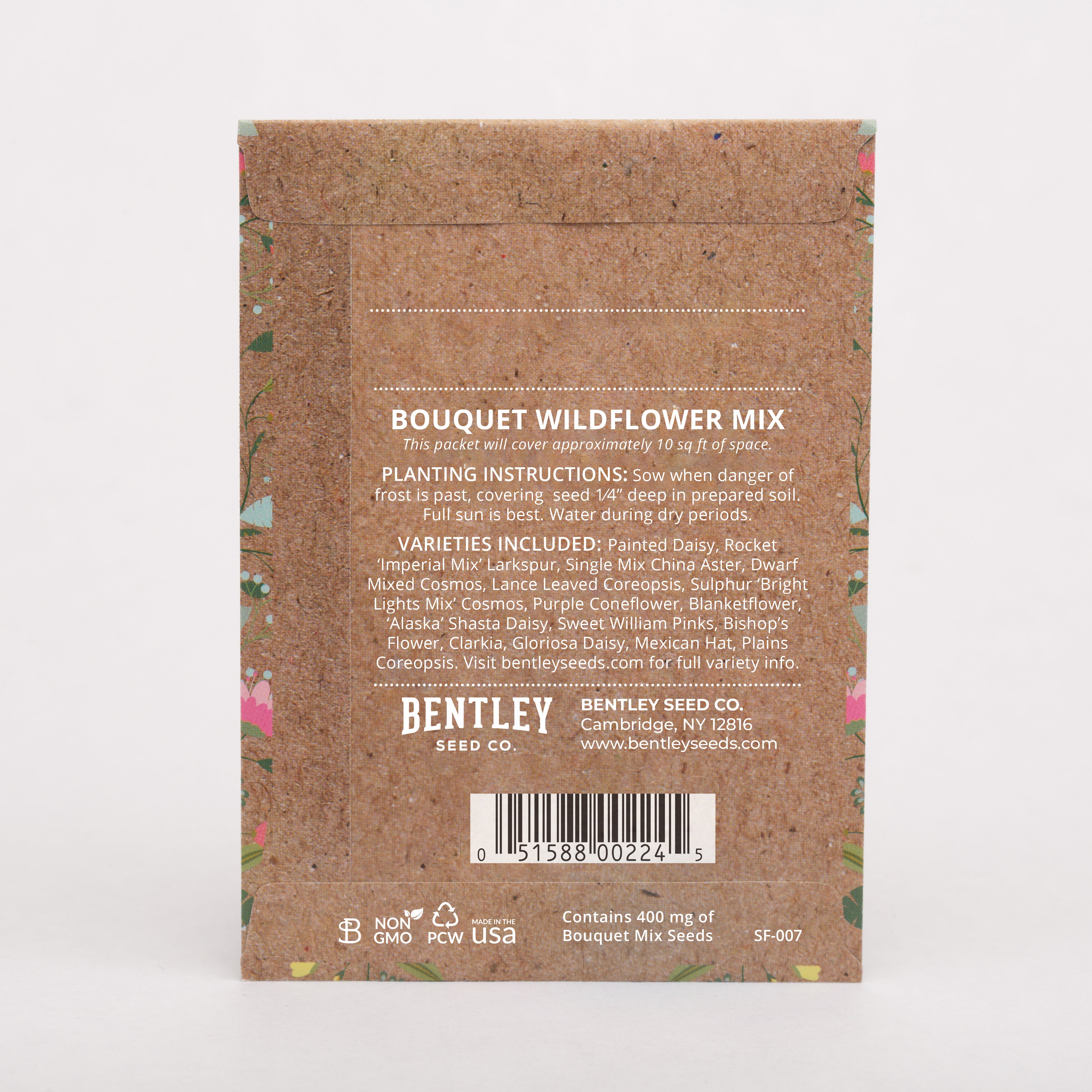 Oh Baby Baby Shower Brown - Bouquet Wildflower Seed Packets