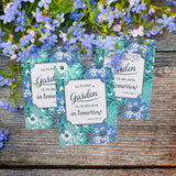 To Plant a Garden - Forget Me Not Seed Packets - Audrey Hepburn- Bentley Seeds.