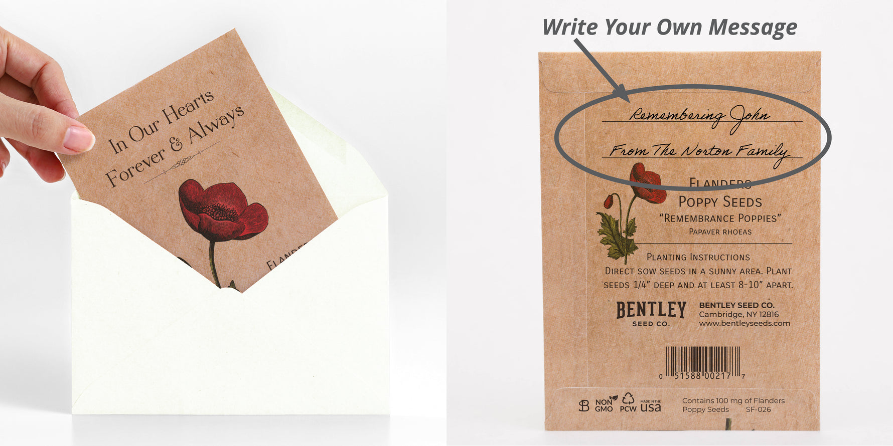 memorial seeds to plant Bulk 250 Piece Memorial Funeral Special Occasion Favor Seed Bulk Seed Packet Cards