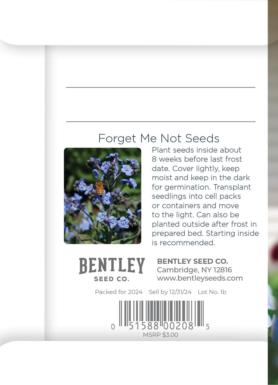 Growing Houses Into Homes - Forget Me Not Seed Packets