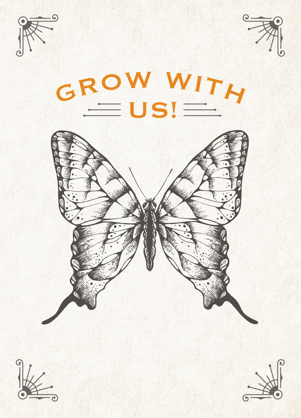 Grow With Us - Butterfly Wildflower Mix Seed Packets write your own personal message