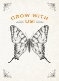 Grow With Us - Butterfly Wildflower Mix Seed Packets write your own personal message