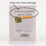 "Grow With Us" Butterfly Mix Seed Packet - Bentley Seeds - Write your own message on the back