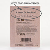 Write personalized custom message on back of packet.Oh Baby Bee - Baby Shower Seed Packet Pollinator Wildflower Mix Seed Favor - Bentley Seeds