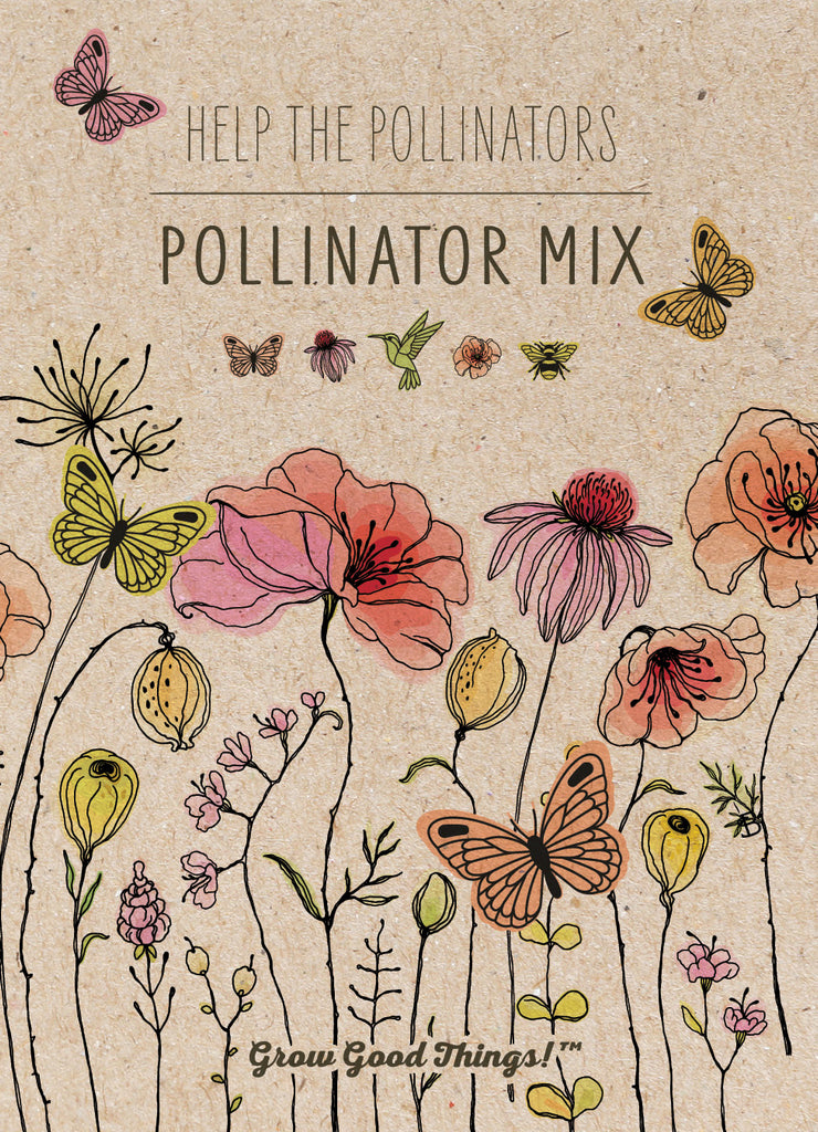 Pollinator Wildflower Mix Seed Packets Favor in 