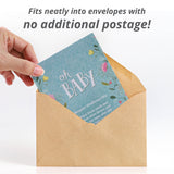 Fits in an envelope - no additional posted needed! Oh Baby - Baby Shower Blue Bouquet Flower Seed Favor - Bentley Seeds