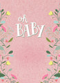 Custom Seed Packets: Oh Baby Bouquet Flower Seed Favor in Pink - Bentley Seeds