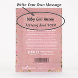 Write your own personalized custom message- Oh Baby - Baby Shower" Pink Bouquet Flower Seed Favor - Bentley Seeds