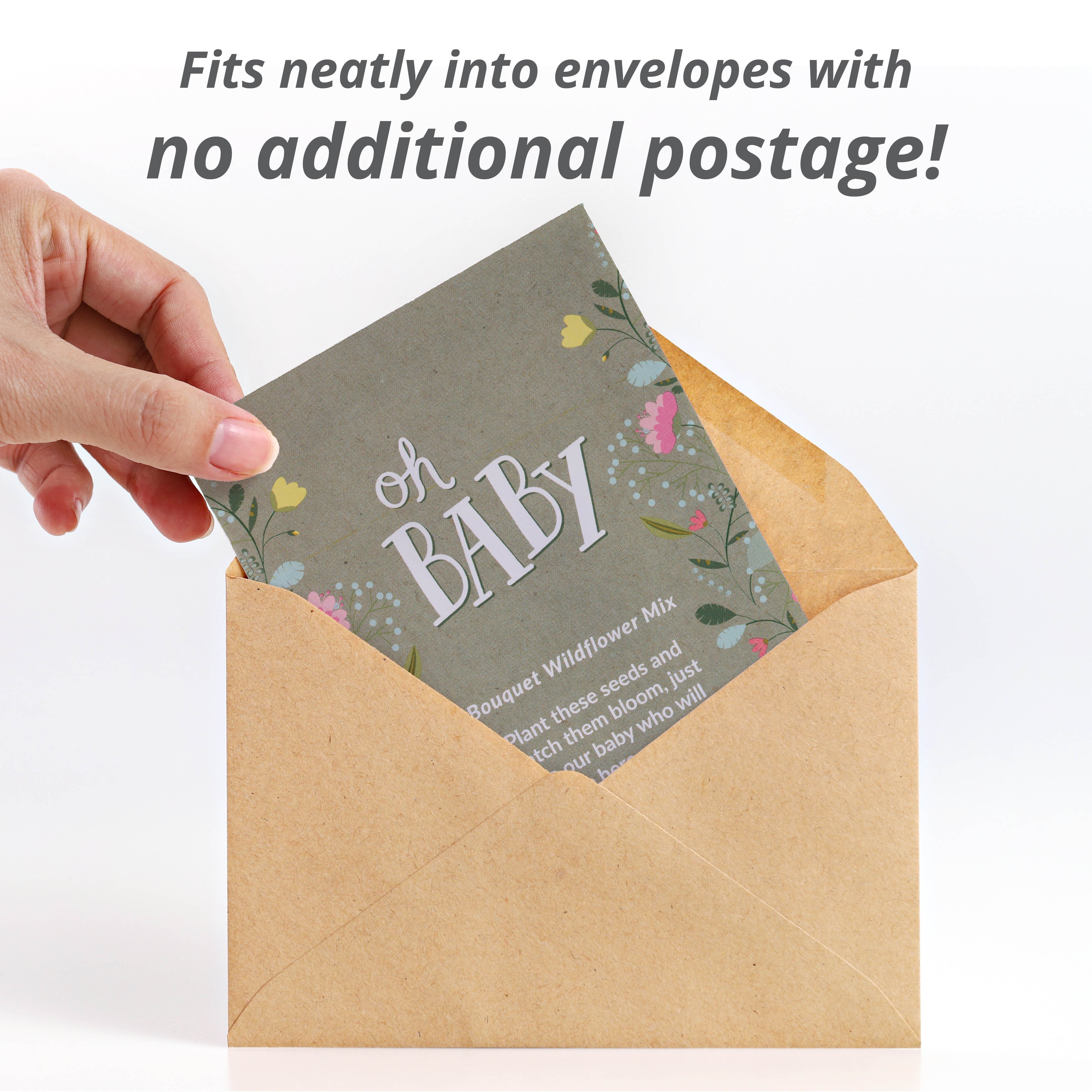 Oh Baby Baby Shower Sage Green | Wildflower Seed Packets – Bentley