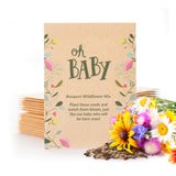 Oh Baby Baby Shower Yellow - Bouquet Wildflower Seed Packets