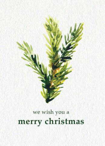 We Wish You a Merry Christmas Norway Spruce Tree Seed Favor Gift Tag Seed Packets - Bentley Seeds