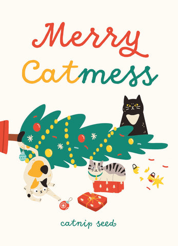 Merry Catmess Catnip Seed Favor Gift Tag Seed Packets - Bentley Seeds