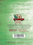 Merry Christmas Cat Favor Gift Tag and Catnip Seed Seed Packet - Bentley Seed