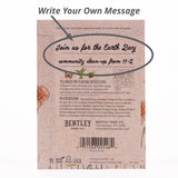 Earth Day "Pollinator Mix" Wildflower Seed in Butterfly Packet - Bentley Seed - write a personal message