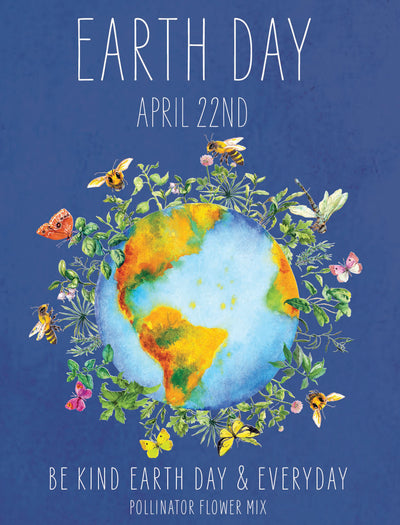 Earth Day Planet Pollinator seed packet