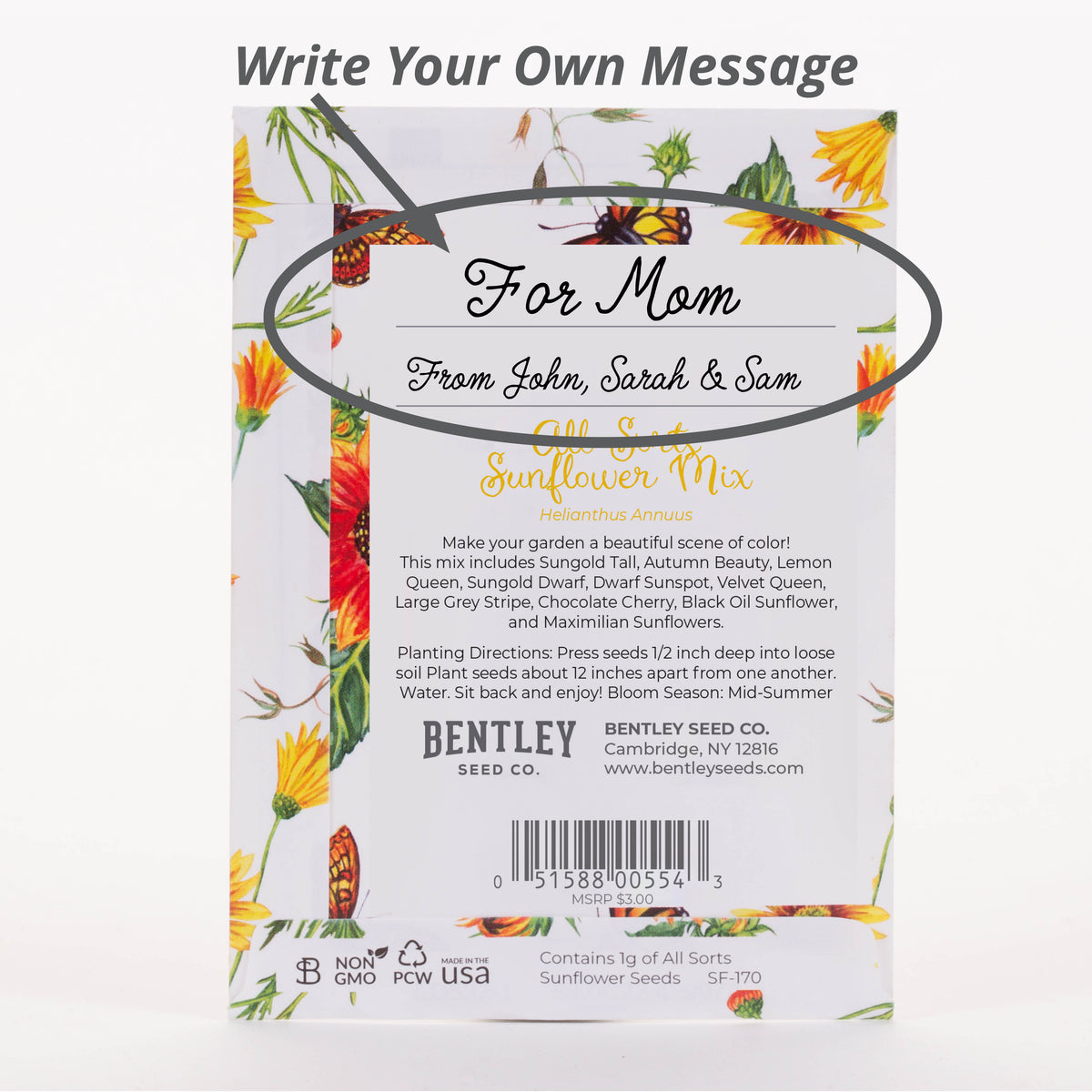 Sunflowers For Mom flower seeds