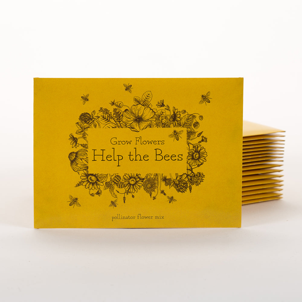Bulk 250 Piece Pollinator Special Occasion Favor Seed Bulk Seed Packet Cards seed packet