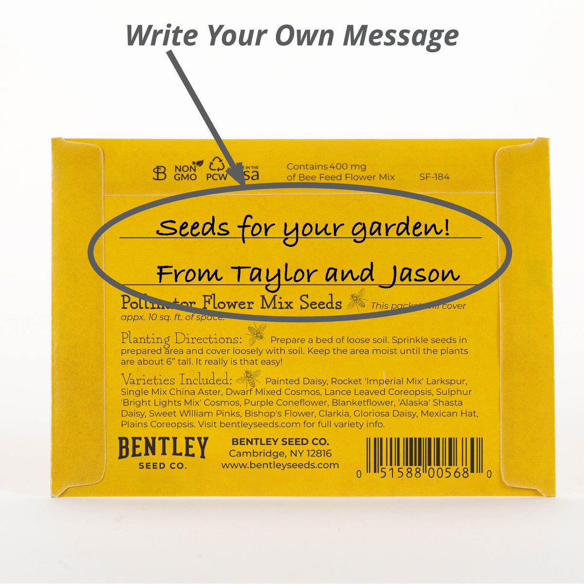Grow Flowers Help the Bees flower seeds