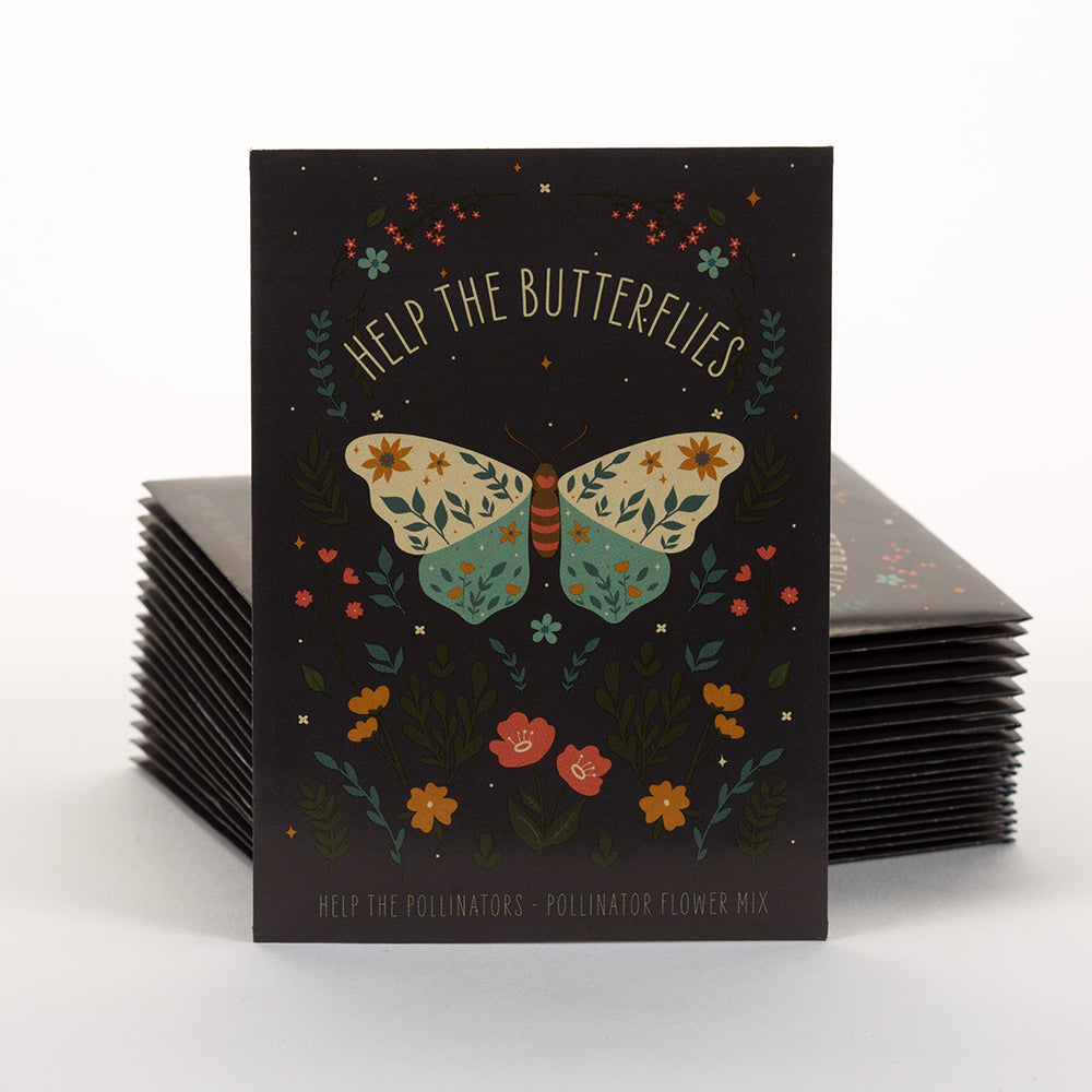 Bulk 250 Piece Pollinator Special Occasion Favor Seed Bulk Seed Packet Cards seed packet
