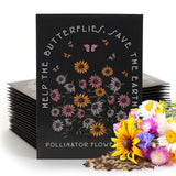 Help Butterflies, Save Earth - Pollinator Flower Seed Mix Seed Packets - Bentley Seeds