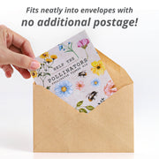 Help Pollinators Kraft Bee seed packet