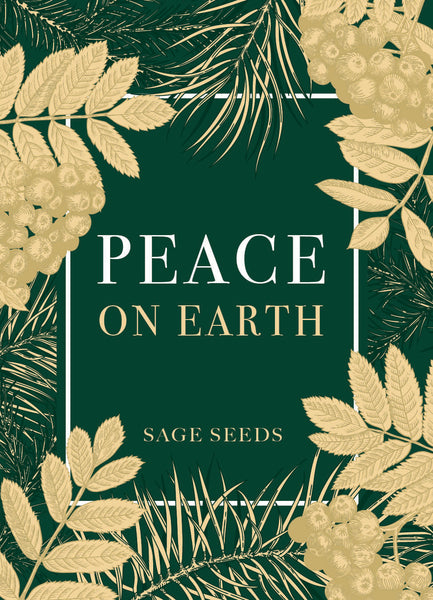 Peace on Earth Gift Tag - Sage Seed Packets - Bentley Seeds