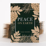 Peace on Earth Gift Tag Holiday Card - Sage Seed Packets