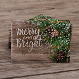 Merry & Bright Horizontal Gift Tag - Alyssum Carpet of Snow Seed Packets - Bentley Seeds